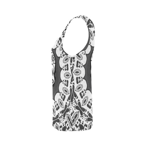 funny Mandala Skull by JamColors All Over Print Tank Top for Women (Model T43)