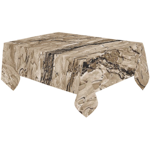Tree Bark B by JamColors Cotton Linen Tablecloth 60"x120"