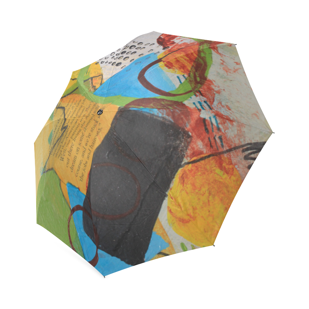 Messy Circles Foldable Umbrella (Model U01)