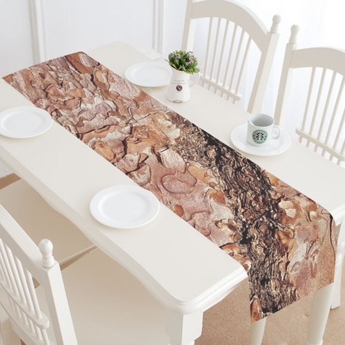 Tree Bark C by JamColors Table Runner 16x72 inch
