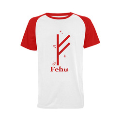 Rune Fehu Men's Raglan T-shirt (USA Size) (Model T11)