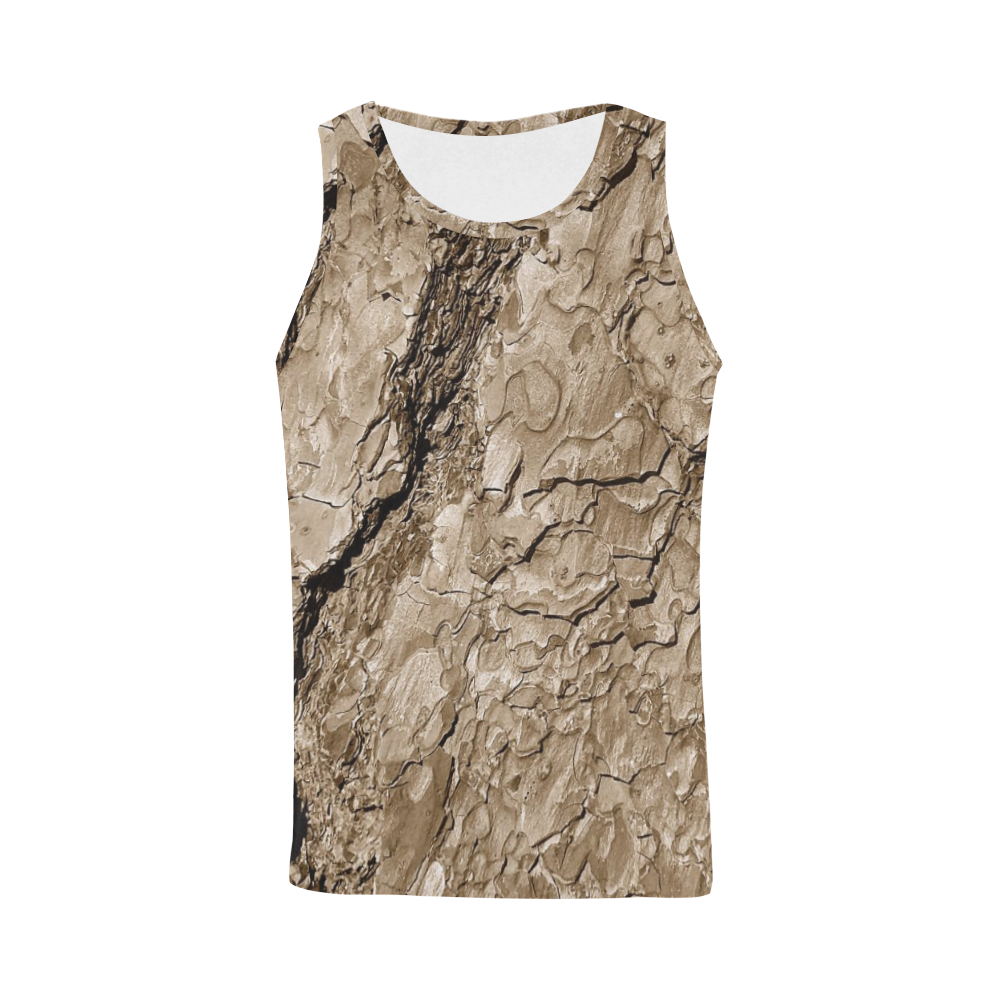 Tree Bark B by JamColors All Over Print Tank Top for Men (Model T43)