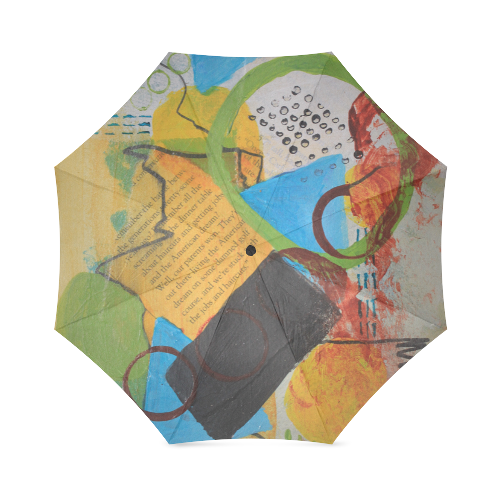 Messy Circles Foldable Umbrella (Model U01)