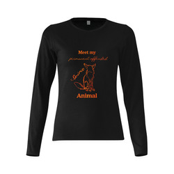Spirit Animal - Offended Fox Sunny Women's T-shirt (long-sleeve) (Model T07)
