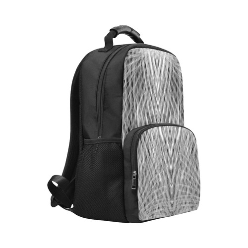 lines white Unisex Laptop Backpack (Model 1663)