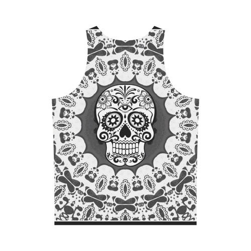funny Mandala Skull by JamColors All Over Print Tank Top for Men (Model T43)