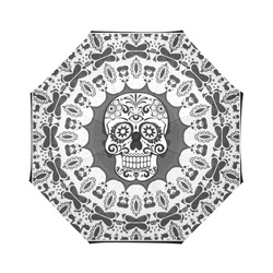 funny Mandala Skull by JamColors Auto-Foldable Umbrella (Model U04)