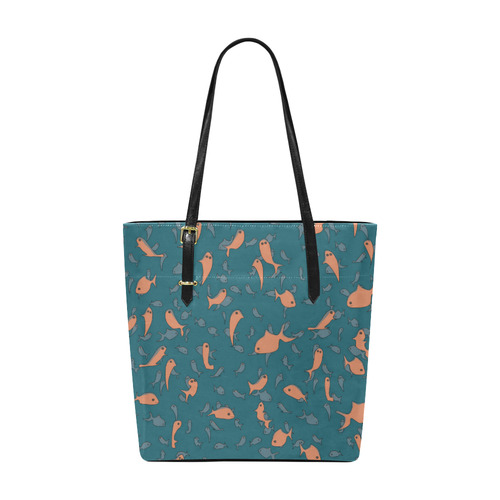 Lots of Fish Euramerican Tote Bag/Small (Model 1655)