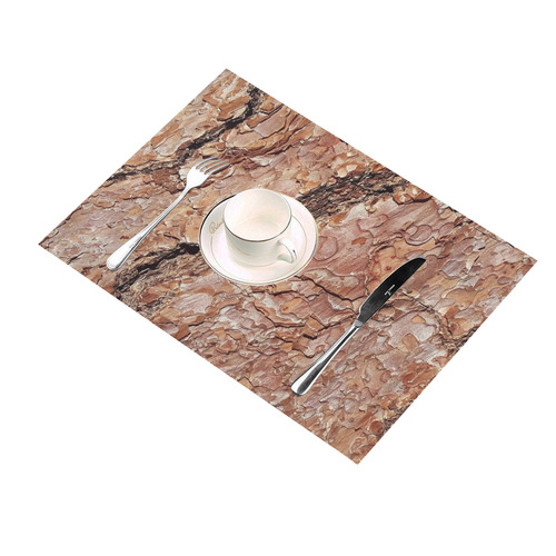 Tree Bark C by JamColors Placemat 14’’ x 19’’ (Set of 4)
