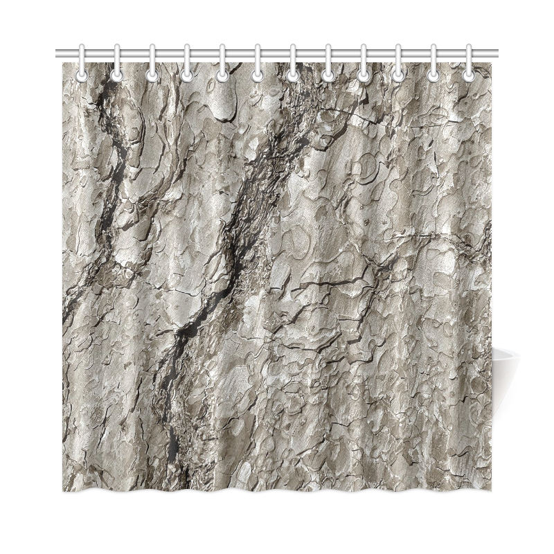 Tree Bark A by JamColors Shower Curtain 72"x72"