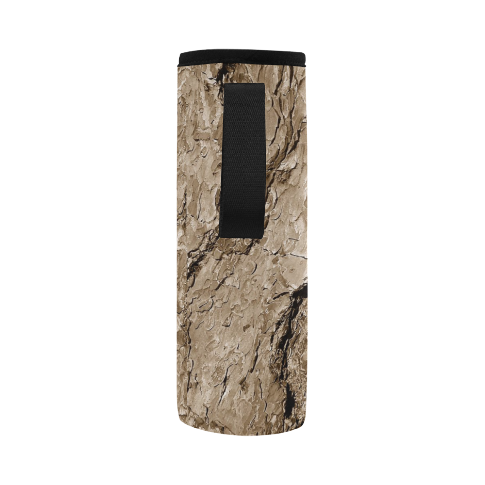 Tree Bark B by JamColors Neoprene Water Bottle Pouch/Large