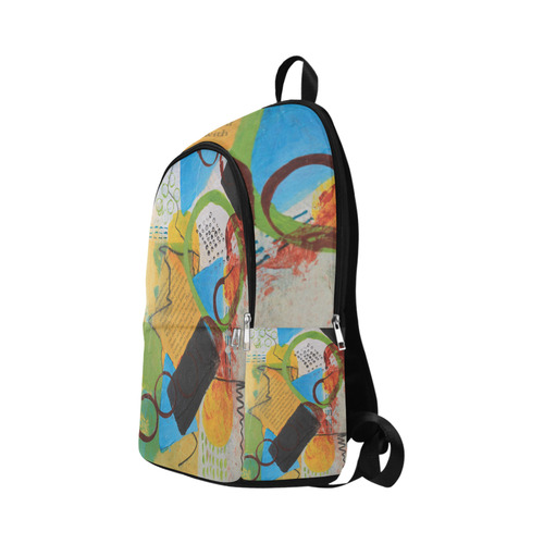 Messy Circles Fabric Backpack for Adult (Model 1659)
