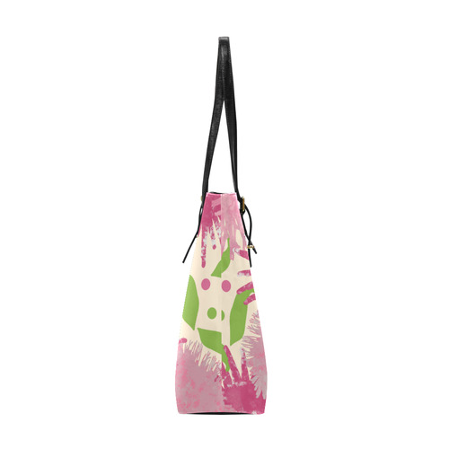 Pink Puffs Flowers Euramerican Tote Bag/Small (Model 1655)