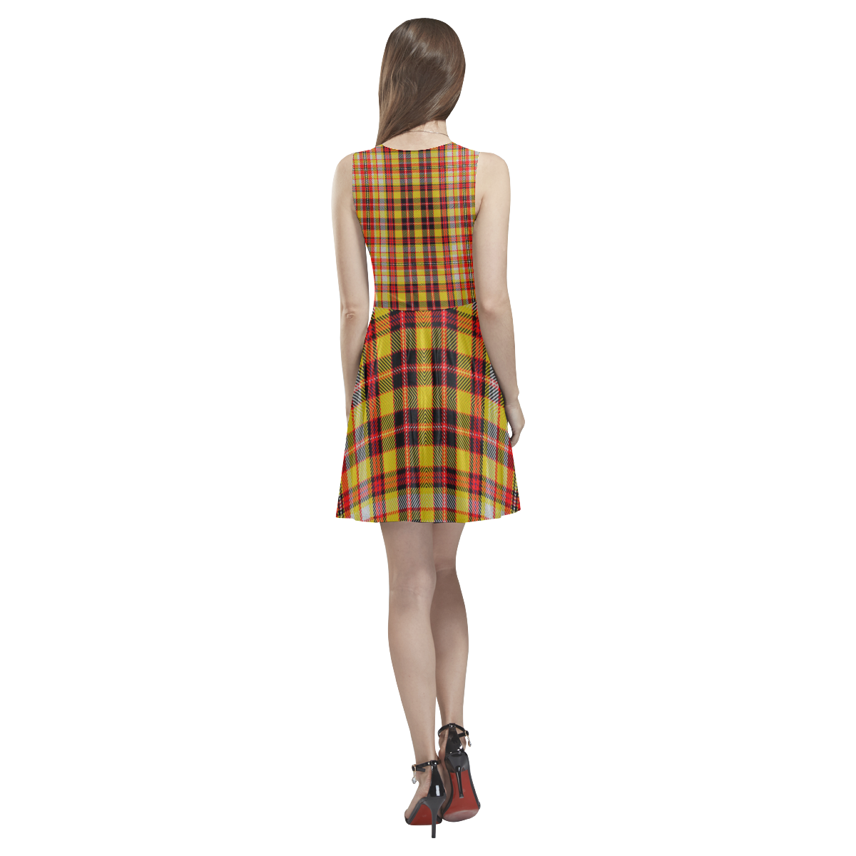 TARTAN 9000 Thea Sleeveless Skater Dress(Model D19)