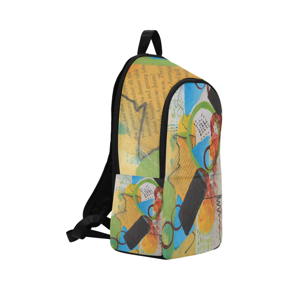 Messy Circles Fabric Backpack for Adult (Model 1659)