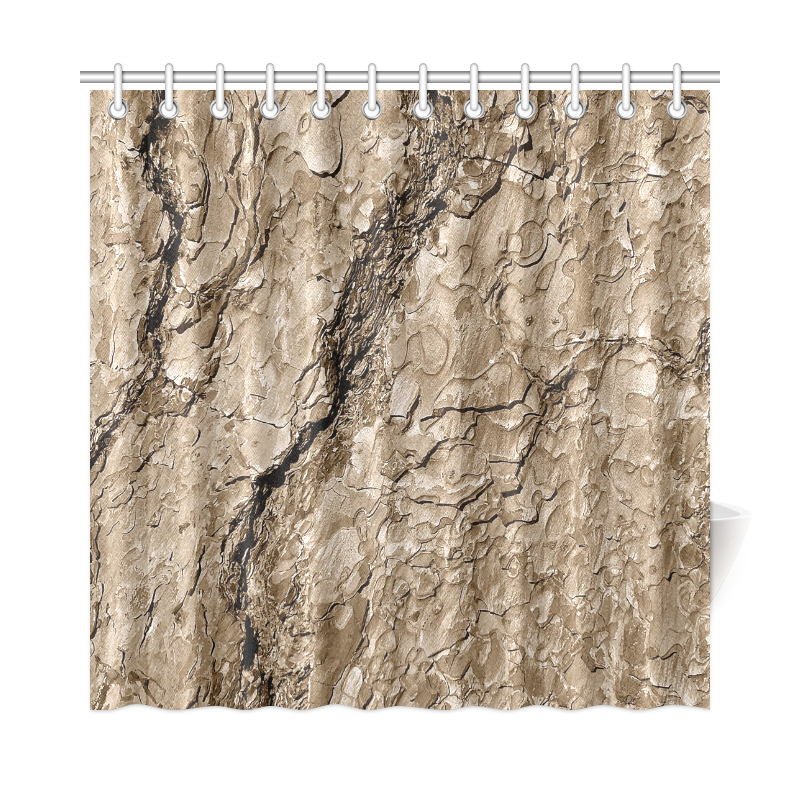Tree Bark B by JamColors Shower Curtain 72"x72"