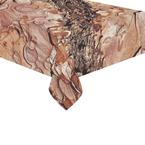 Tree Bark C by JamColors Cotton Linen Tablecloth 60"x120"