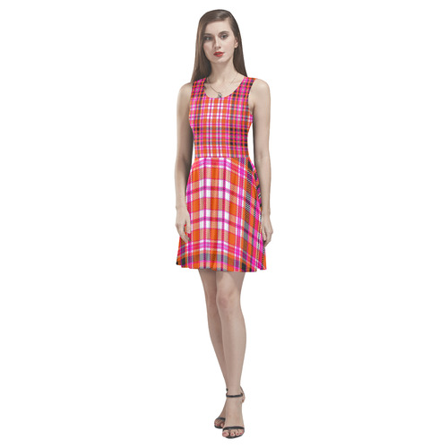 TARTAN 9002 Thea Sleeveless Skater Dress(Model D19)