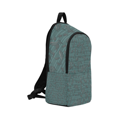 Lots of Fish Fabric Backpack for Adult (Model 1659)