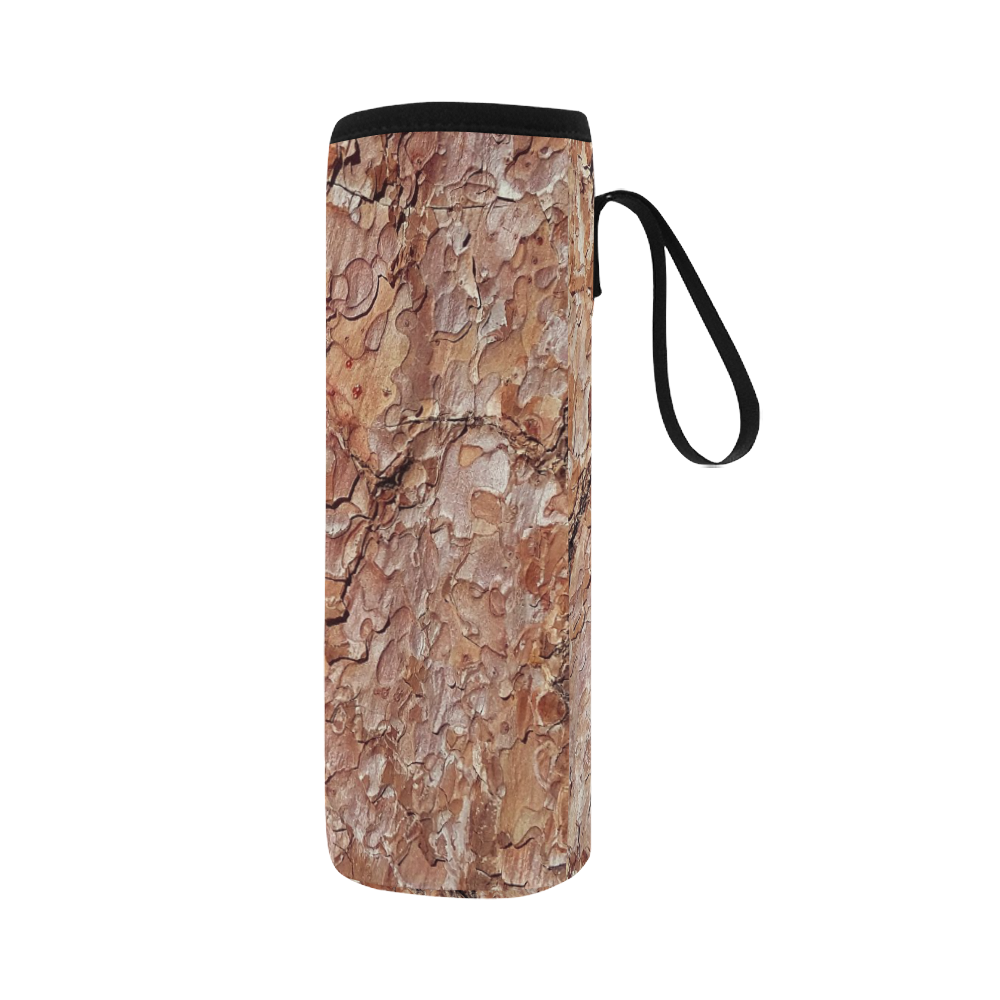 Tree Bark C by JamColors Neoprene Water Bottle Pouch/Large
