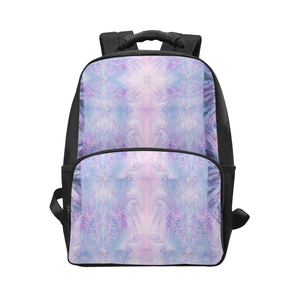 purple butterfly Unisex Laptop Backpack (Model 1663)