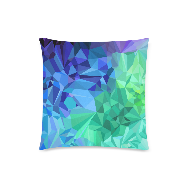 Ocean Crystals Custom Zippered Pillow Case 18"x18"(Twin Sides)