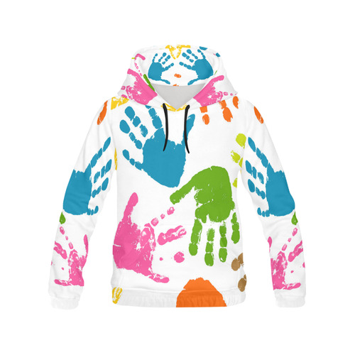 Finger Prints All Over Print Hoodie for Men (USA Size) (Model H13)