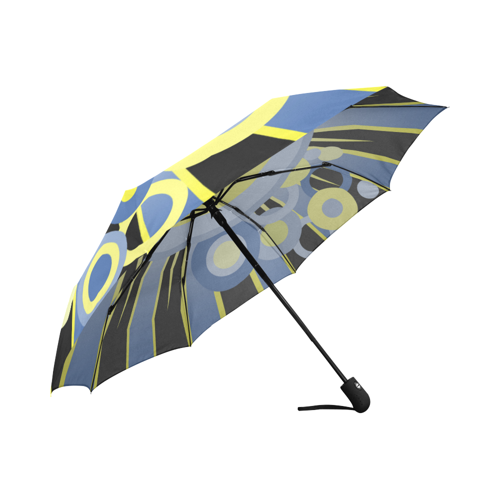 Retro circles Auto-Foldable Umbrella (Model U04)