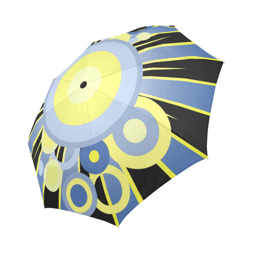 Retro circles Auto-Foldable Umbrella (Model U04)