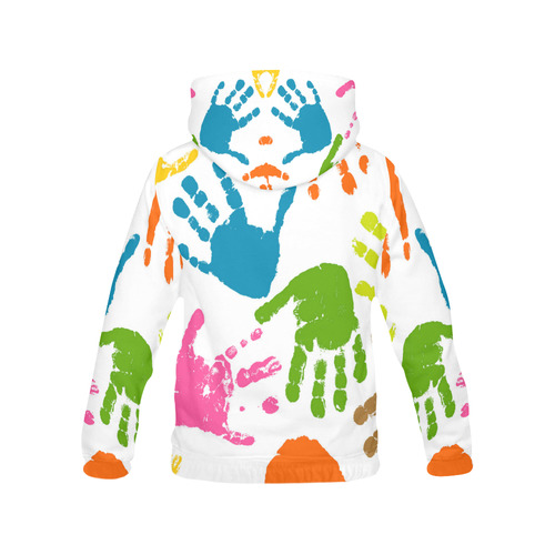 Finger Prints All Over Print Hoodie for Men (USA Size) (Model H13)