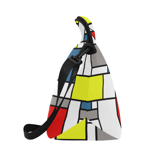 Mondrian style design Neoprene Lunch Bag/Large (Model 1669)