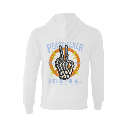Peace Maker Modern White Oceanus Hoodie Sweatshirt (NEW) (Model H03)