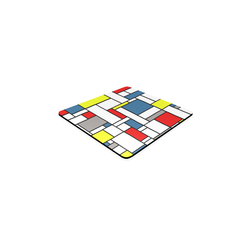 Mondrian style design Square Coaster