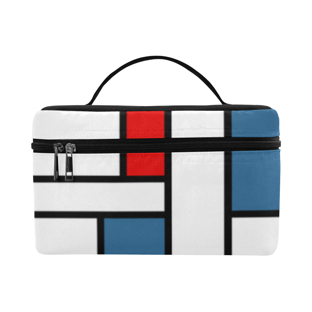 Mondrian style design Cosmetic Bag/Large (Model 1658)