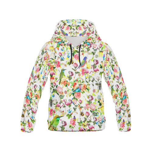 Hello Summer All Over Print Hoodie for Women (USA Size) (Model H13)