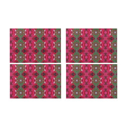 Christmas Colored 4 Piece 12x18 Placemat 12’’ x 18’’ (Four Pieces)