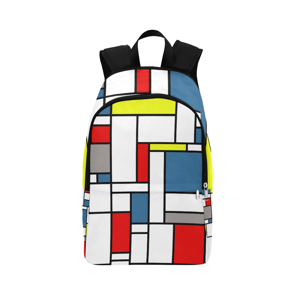 Mondrian style design Fabric Backpack for Adult (Model 1659)