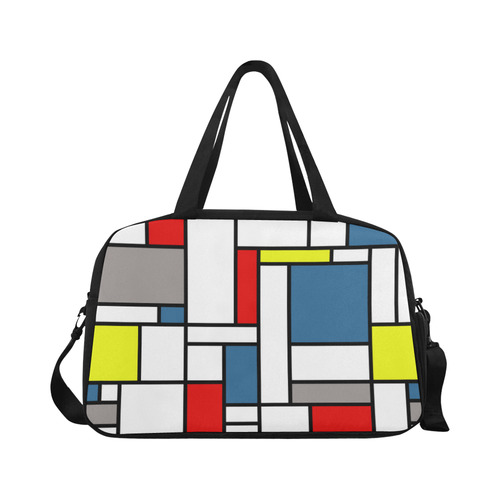 Mondrian style design Fitness Handbag (Model 1671)