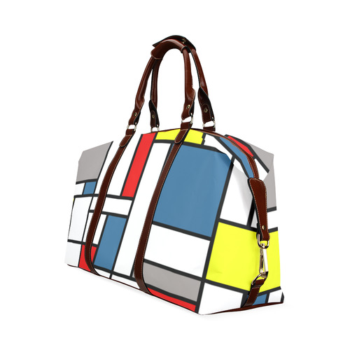 Mondrian style design Classic Travel Bag (Model 1643) Remake