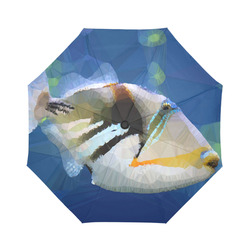 Reef Fish Low Poly Geometric Polygon Art Auto-Foldable Umbrella (Model U04)