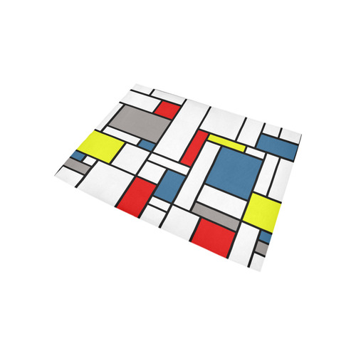 Mondrian style design Area Rug 5'3''x4'