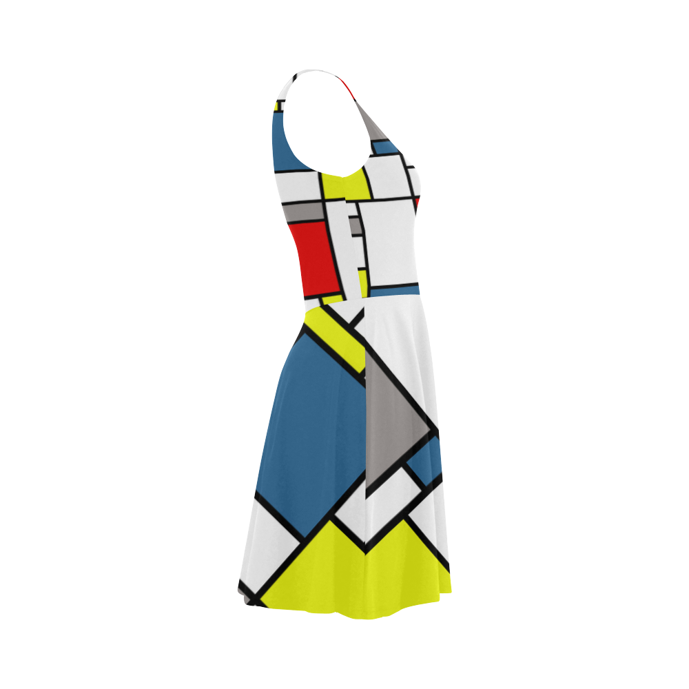 Mondrian style design Atalanta Sundress (Model D04)