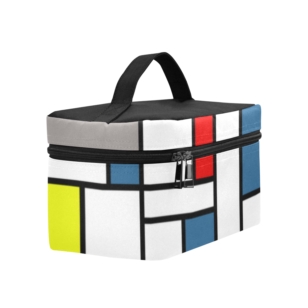 Mondrian style design Cosmetic Bag/Large (Model 1658)