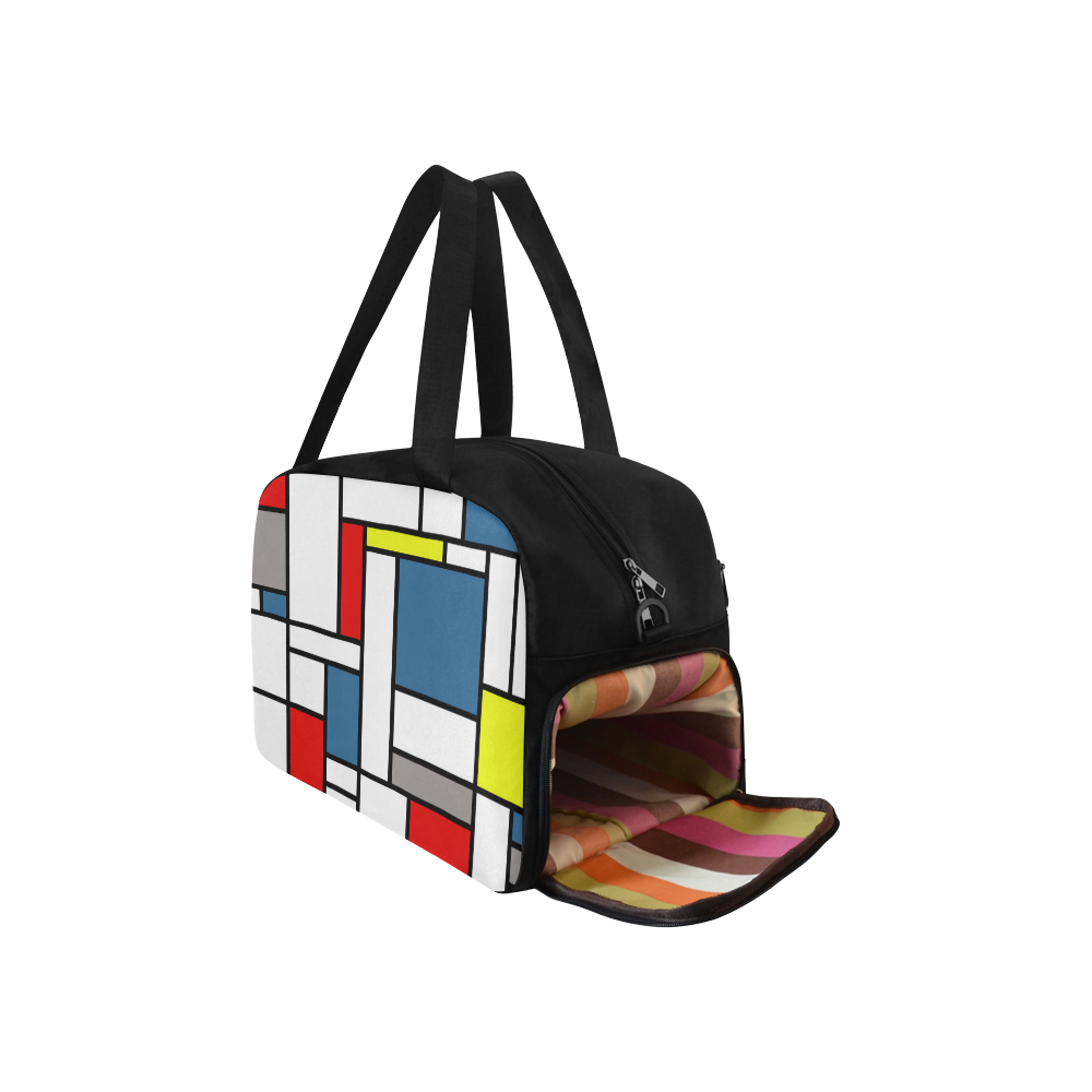 Mondrian style design Fitness Handbag (Model 1671)