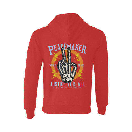 Peace Maker Modern Red Oceanus Hoodie Sweatshirt (NEW) (Model H03)