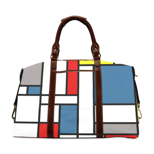 Mondrian style design Classic Travel Bag (Model 1643) Remake