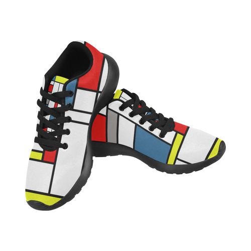 Mondrian style design Women’s Running Shoes (Model 020)