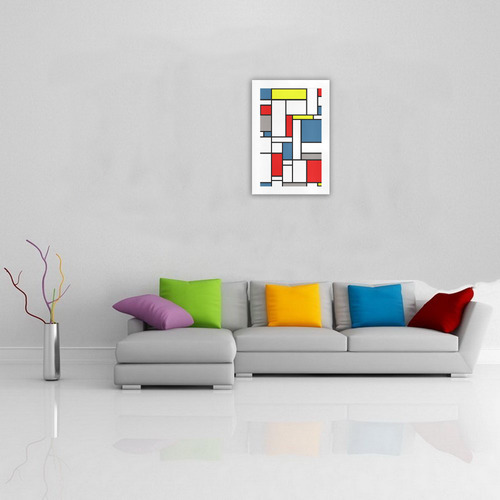 Mondrian style design Art Print 19‘’x28‘’