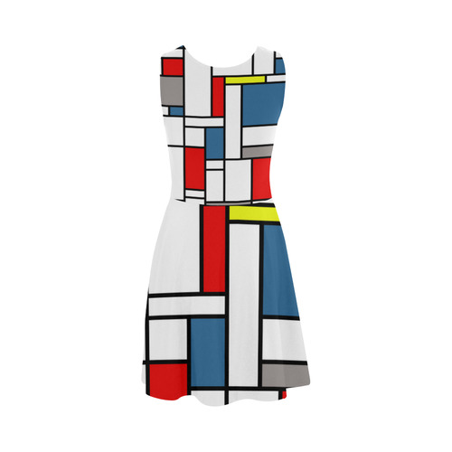 Mondrian style design Atalanta Sundress (Model D04)