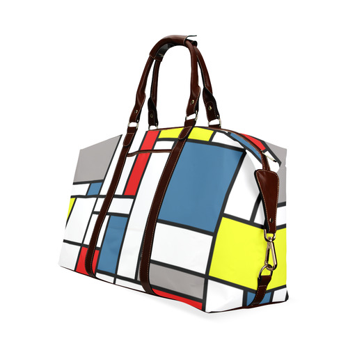 Mondrian style design Classic Travel Bag (Model 1643) Remake